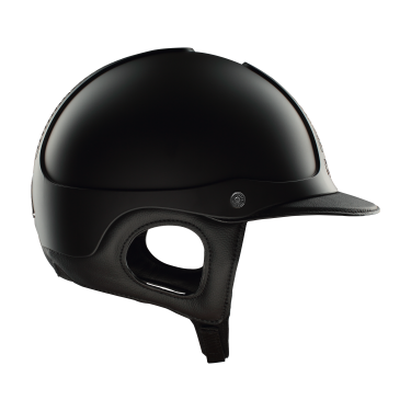 Casco Antares Precision Galaxy cromato con visiera standard Nero / rame / rame / nero