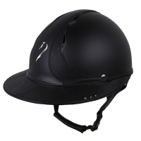 Casco Antares Origin Referenza visiera Eclipse Swarovski Nero / pelle nera