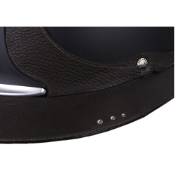 Casco Antares Origin Referenza visiera Eclipse Swarovski Nero / cuoio marrone Casco Antares Origin Referenza visiera Eclipse Swarovski Nero / cuoio marrone