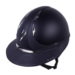 Casco Antares Origin Galaxy visiera Eclipse Swarovski Blu / pelle blu
