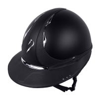 Casco Antares Origin Galaxy visiera Eclipse Swarovski Nero / pelle nera