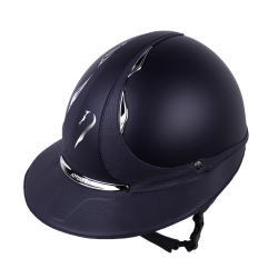 Casco Antares Origin Galaxy con visiera Eclipse Blu / pelle blu