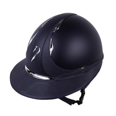 Casco Antares Origin Galaxy con visiera Eclipse Blu / pelle blu