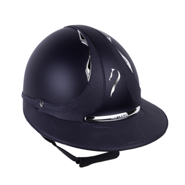 Casco Antares Origin Galaxy con visiera Eclipse Blu / pelle blu