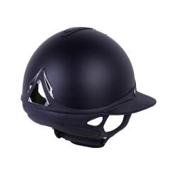 Casco Antares Origin Galaxy con visiera Eclipse Blu / pelle blu