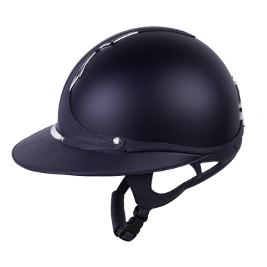 Casco Antares Origin Galaxy con visiera Eclipse Blu / pelle blu