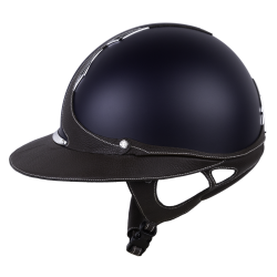Casco Antares Origin Galaxy con visiera Eclipse Blu / cuoio marrone