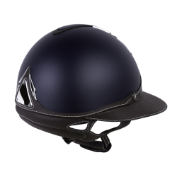 Casco Antares Origin Galaxy con visiera Eclipse Blu / cuoio marrone