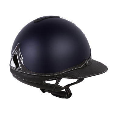 Casco Antares Origin Galaxy con visiera Eclipse Blu / cuoio marrone