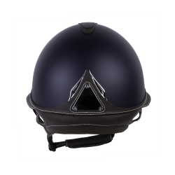 Casco Antares Origin Galaxy con visiera Eclipse Blu / cuoio marrone