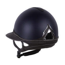 Casco Antares Origin Galaxy con visiera Eclipse Blu / cuoio marrone