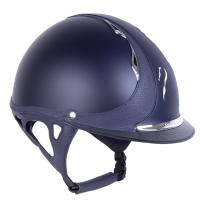 Casco Antares Origin Galaxy visiera standard Blu / pelle blu