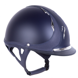 Casco Antares Origin Galaxy visiera standard Blu / pelle blu