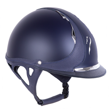 Casco Antares Origin Galaxy visiera standard Blu / pelle blu