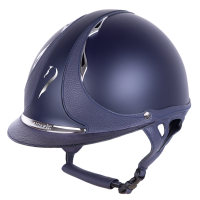 Casco Antares Origin Galaxy visiera standard Blu / pelle blu