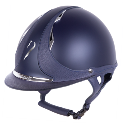 Casco Antares Origin Galaxy visiera standard Blu / pelle blu