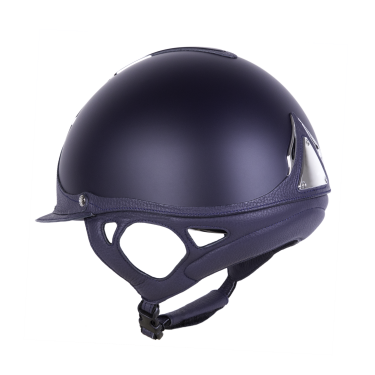 Casco Antares Origin Galaxy visiera standard Blu / pelle blu