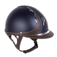Casco Antares Origin Galaxy visiera standard Blu / cuoio marrone
