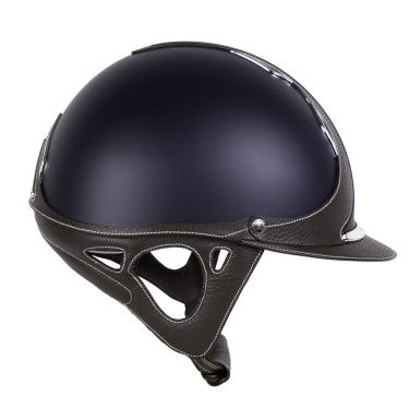 Casco Antares Origin Galaxy visiera standard Blu / cuoio marrone