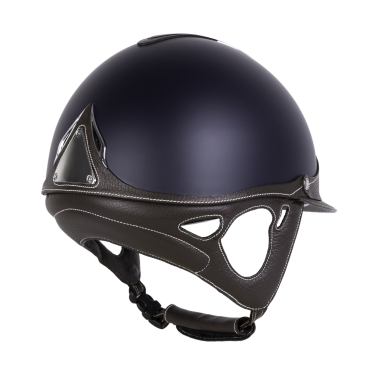 Casco Antares Origin Galaxy visiera standard Blu / cuoio marrone