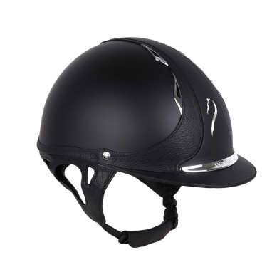 Casco Antares Origin Galaxy visiera standard Nero / pelle nera