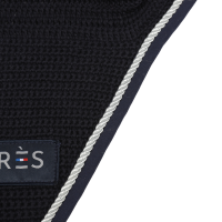 Cuffia per cavallo Antares con logo Blu navy