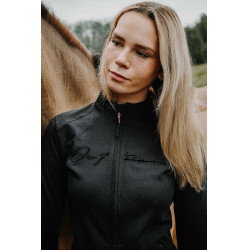 Gilet Je t'aime Equithème Ilona donna Nero Gilet Je t'aime Equithème Ilona donna Nero