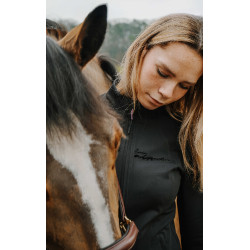 Gilet Je t'aime Equithème Ilona donna Nero Gilet Je t'aime Equithème Ilona donna Nero
