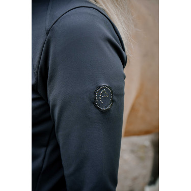 Gilet Je t'aime Equithème Ilona donna Nero Gilet Je t'aime Equithème Ilona donna Nero