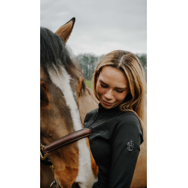 Gilet Je t'aime Equithème Ilona donna Nero Gilet Je t'aime Equithème Ilona donna Nero