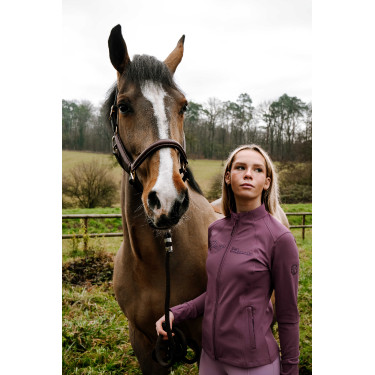 Gilet Je t'aime Equithème Ilona donna Llilas Viola