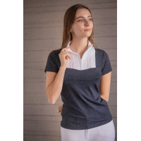 Polo da concorso Pénélope Florence Mesh maniche corte donna Bianco
