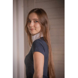 Polo da concorso Pénélope Florence Mesh maniche corte donna Marina Blu marino