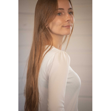 Polo Techty Honey a maniche lunghe Pénélope Ecrù Bianco