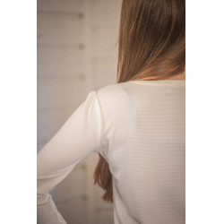 Polo Techty Honey a maniche lunghe Pénélope Ecrù Bianco