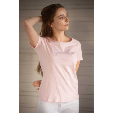 T-shirt Pénélope Iconic Strass Rosa