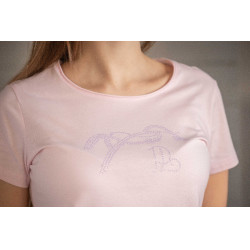 T-shirt Pénélope Iconic Strass Rosa