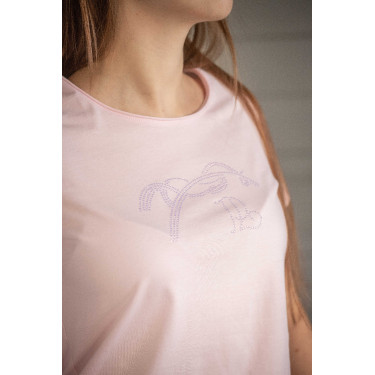 T-shirt Pénélope Iconic Strass Rosa