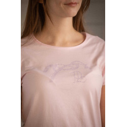 T-shirt Pénélope Iconic Strass Rosa