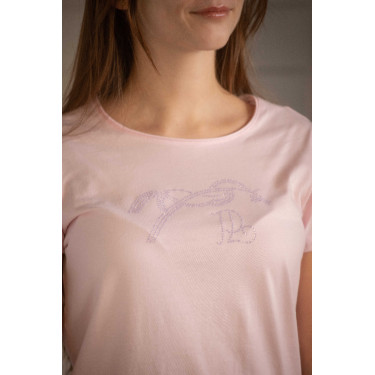 T-shirt Pénélope Iconic Strass Rosa