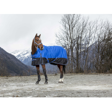 Coperta Equithème Tyrex Aisance 1200D High Neck Blu reale
