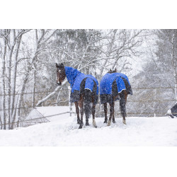 Coperta Equithème Tyrex Aisance 1200D High Neck Blu reale
