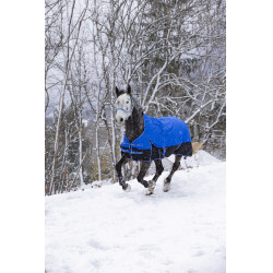 Coperta Equithème Tyrex Aisance 1200D High Neck Blu reale