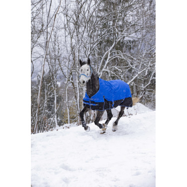 Coperta Equithème Tyrex Aisance 1200D High Neck Blu reale
