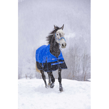 Coperta Equithème Tyrex Aisance 1200D High Neck Blu reale