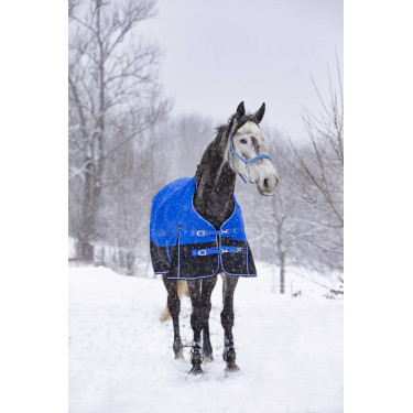Coperta Equithème Tyrex Aisance 1200D High Neck Blu reale