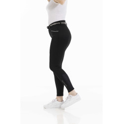 Pantaloni Equithème Claudine con fondello in silicone Nero