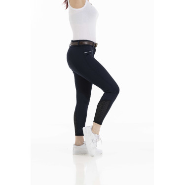Pantaloni Equithème Claudine con fondello in silicone Blu navy