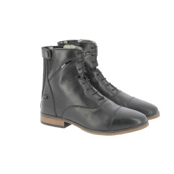 Stivali Equithème Wavy con lacci / cerniera lampo Nero