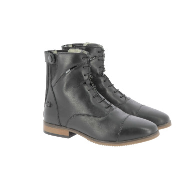 Stivali Equithème Wavy con lacci / cerniera lampo Nero